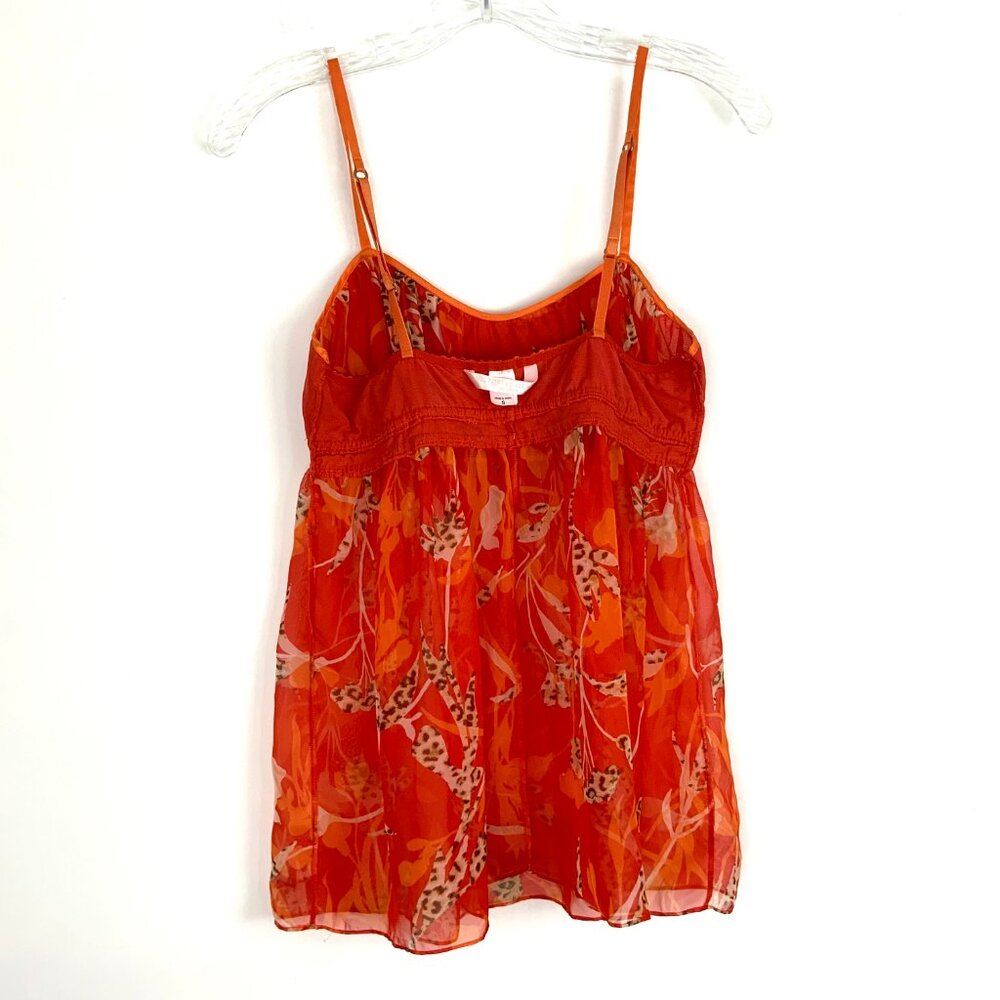 New Victoria's Secret Very Sexy Babydoll Slip Dress Chemise Orange Sz S - Picture 12 of 16